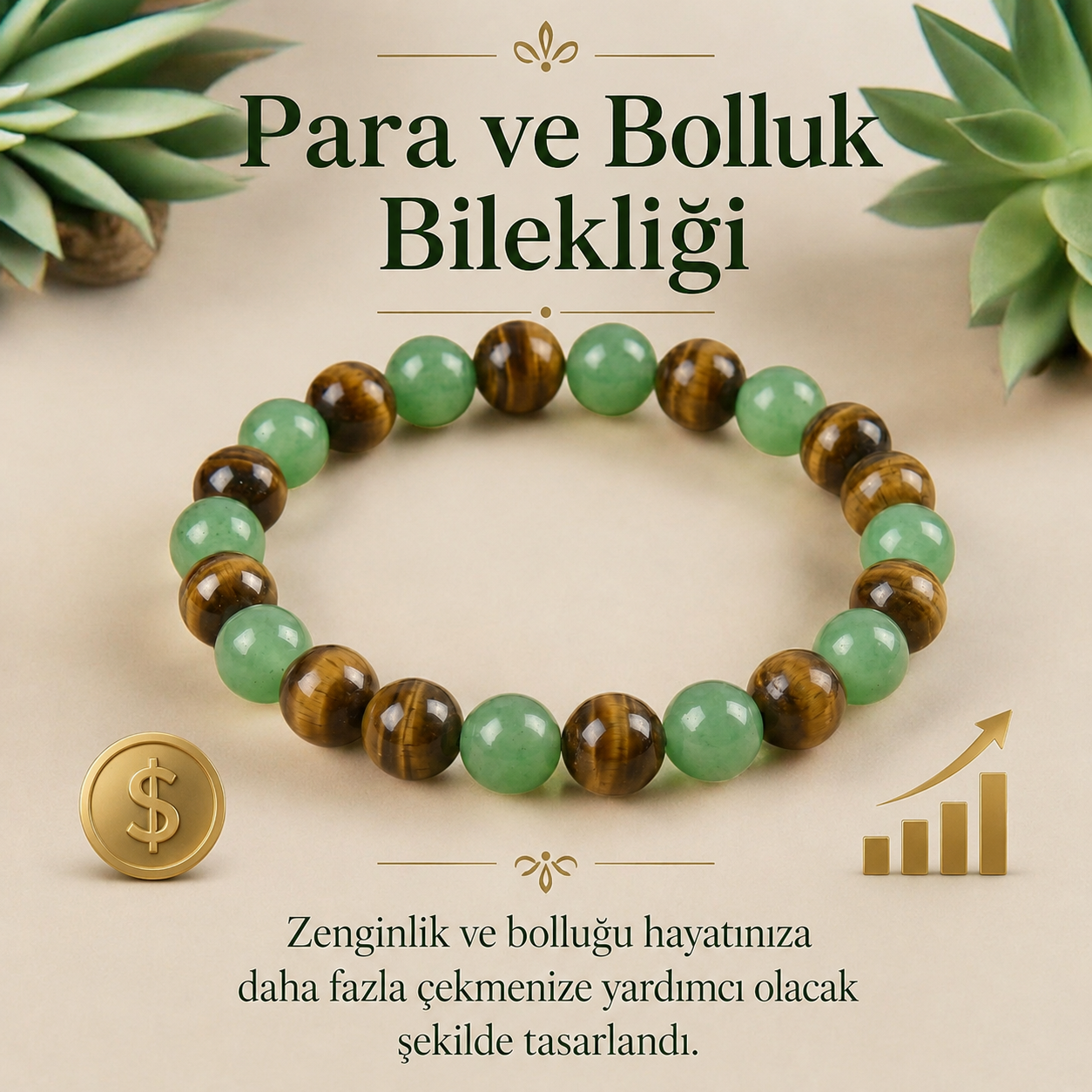 Hemostone™ Para ve Bolluk Çekim Bilekliği
