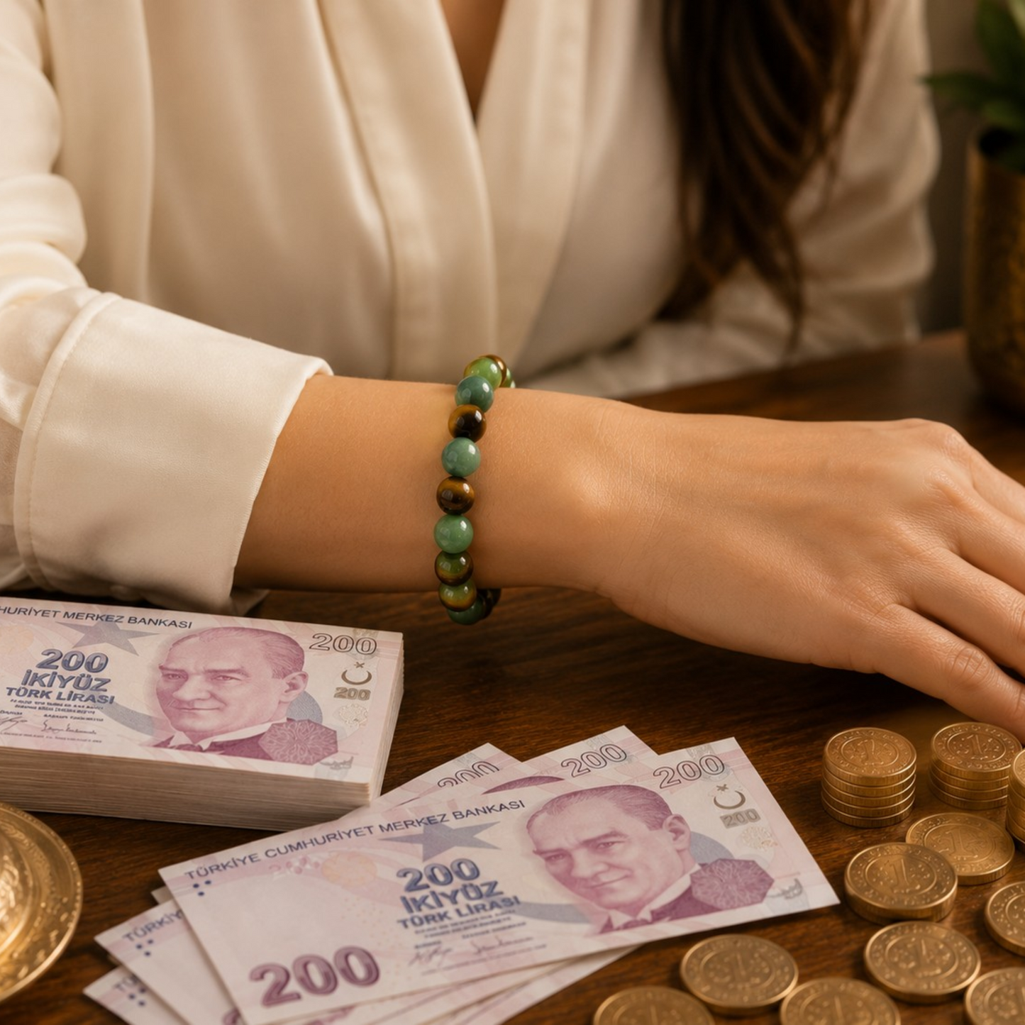 Hemostone™ Para ve Bolluk Çekim Bilekliği