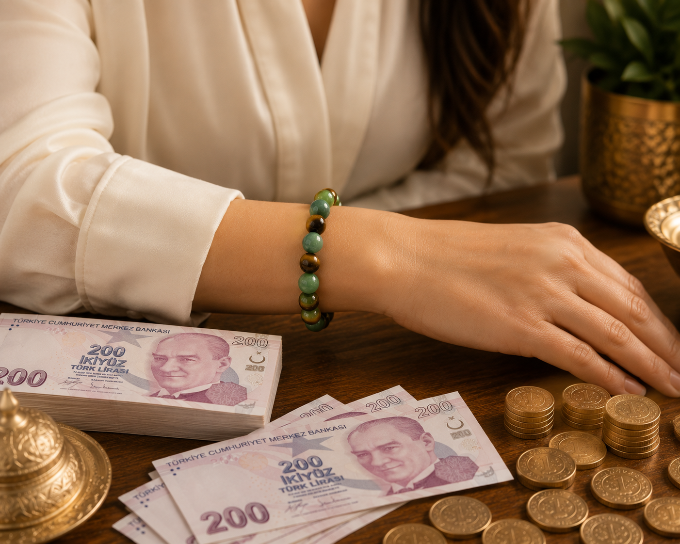 Hemostone™ Para ve Bolluk Çekim Bilekliği