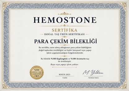 Hemostone™ Para ve Bolluk Çekim Bilekliği